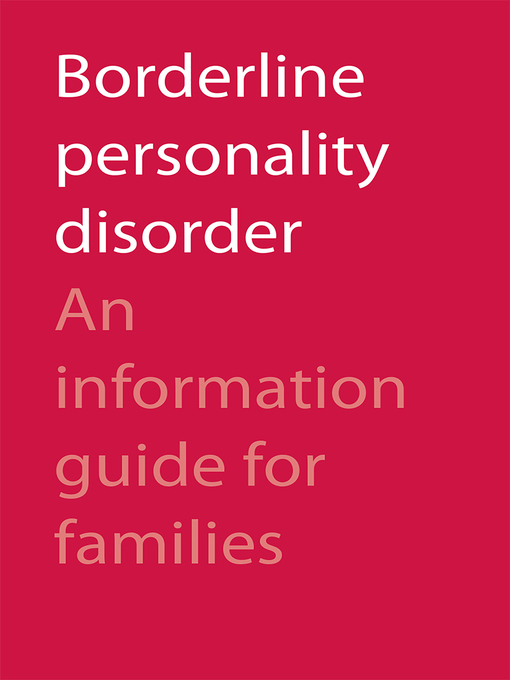 Title details for Borderline Personality Disorder by CAMH CAMH - Available
